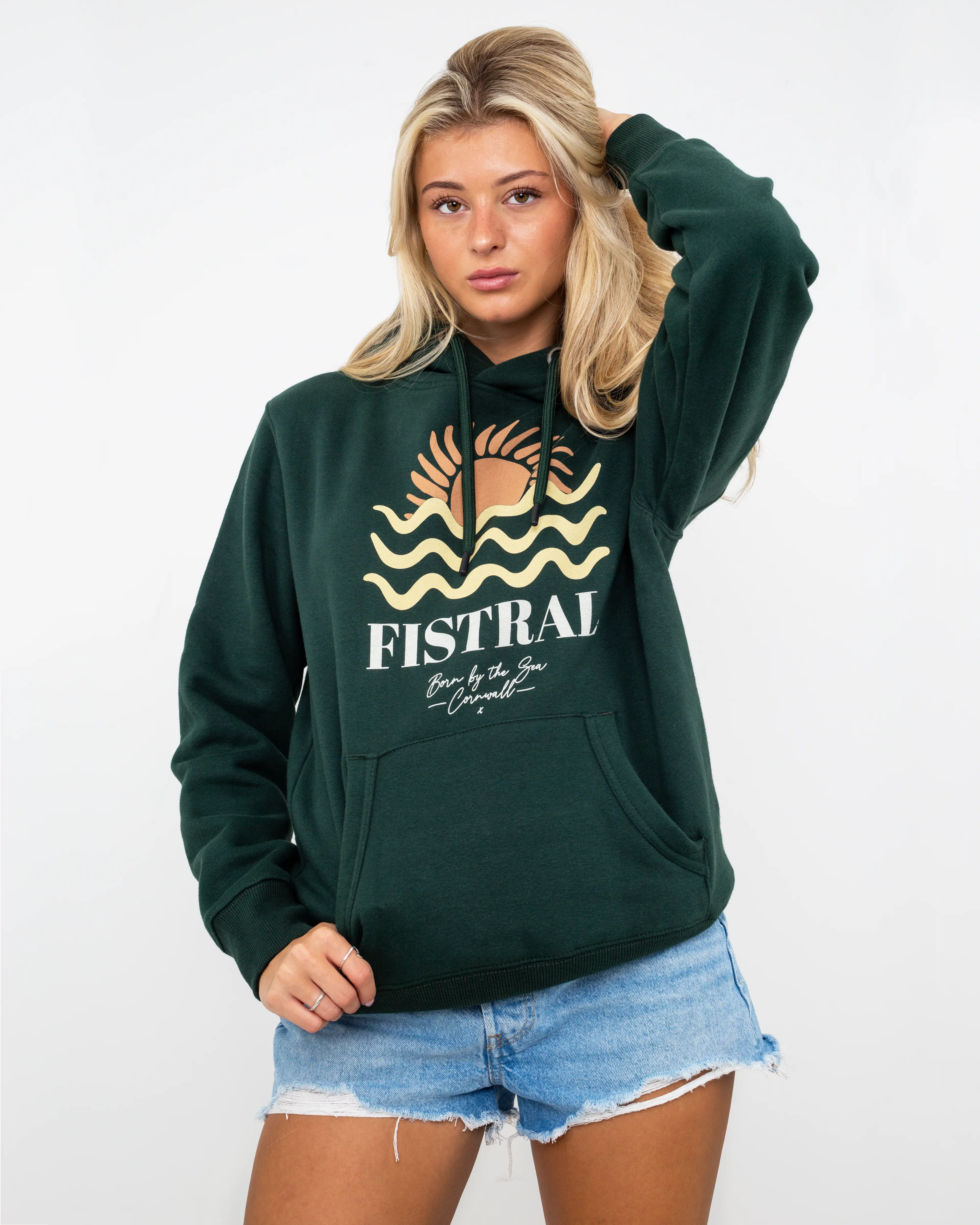 Women's color - block hoodie combining bold hues for a fashion - forward statement Women's color - block hoodie combining bold hues for a fashion - forward statement Fistral Hoodie in Bottle Green Women's color - block hoodie combining bold hues for a fashion - forward statement Women's color - block hoodie combining bold hues for a fashion - forward statement Fistral Hoodie in Bottle Green