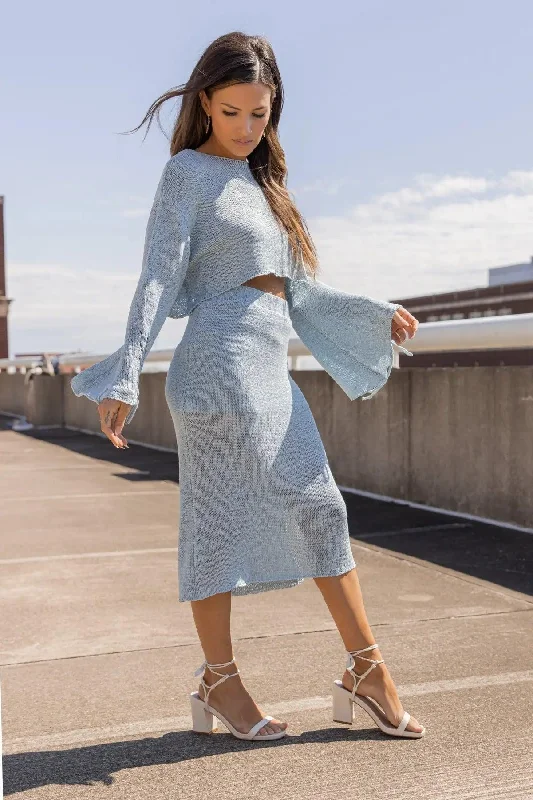 Women's Sleeveless Knit Tank Tops in Bright Summer Hues Braidy Bunch Blue Knit Top & Skirt Set - Final Sale Women's Sleeveless Knit Tank Tops in Bright Summer Hues Braidy Bunch Blue Knit Top & Skirt Set - Final Sale