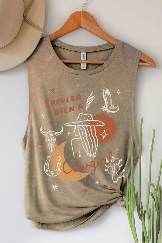 Women's Spaghetti Strap Tank Tops with Geometric Patterns COWGIRL GRAPHIC TANK TOPP S-XL Women's Spaghetti Strap Tank Tops with Geometric Patterns COWGIRL GRAPHIC TANK TOPP S-XL