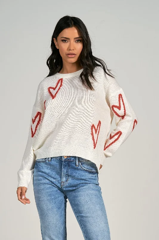Button - Down Women's Shetland Wool Sweaters in Traditional Patterns Crew Neck Heart Sweaters Button - Down Women's Shetland Wool Sweaters in Traditional Patterns Crew Neck Heart Sweaters