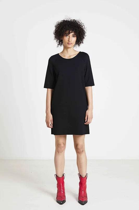 Mock Neck Women's Angora Blend Sweater Dresses in Solid Colors Fibre Mood Toni Dress Mock Neck Women's Angora Blend Sweater Dresses in Solid Colors Fibre Mood Toni Dress