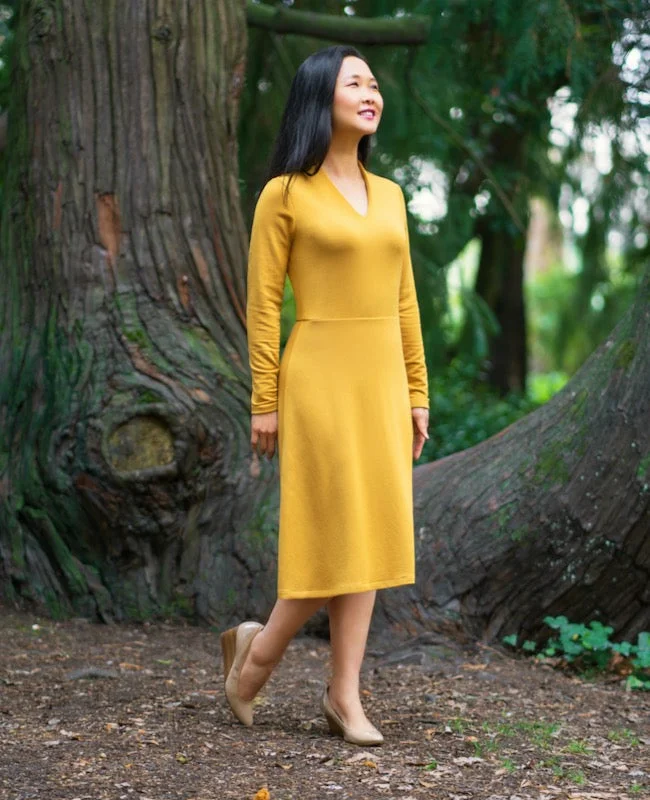 A - Line Women's Merino Wool Sweater Dresses in Classic Styles Itch to Stitch Sovana Dress A - Line Women's Merino Wool Sweater Dresses in Classic Styles Itch to Stitch Sovana Dress