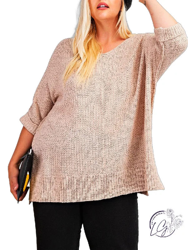 Plus Size Women's Knit Wrap Tops for a Versatile Style Curvy It's a Breeze Sweater Knit Top Plus Size Women's Knit Wrap Tops for a Versatile Style Curvy It's a Breeze Sweater Knit Top