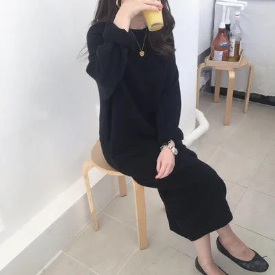 Empire Waist Women's Alpaca Wool Sweater Dresses in Earthy Tones Knitted Oversized Sweater Dress Empire Waist Women's Alpaca Wool Sweater Dresses in Earthy Tones Knitted Oversized Sweater Dress