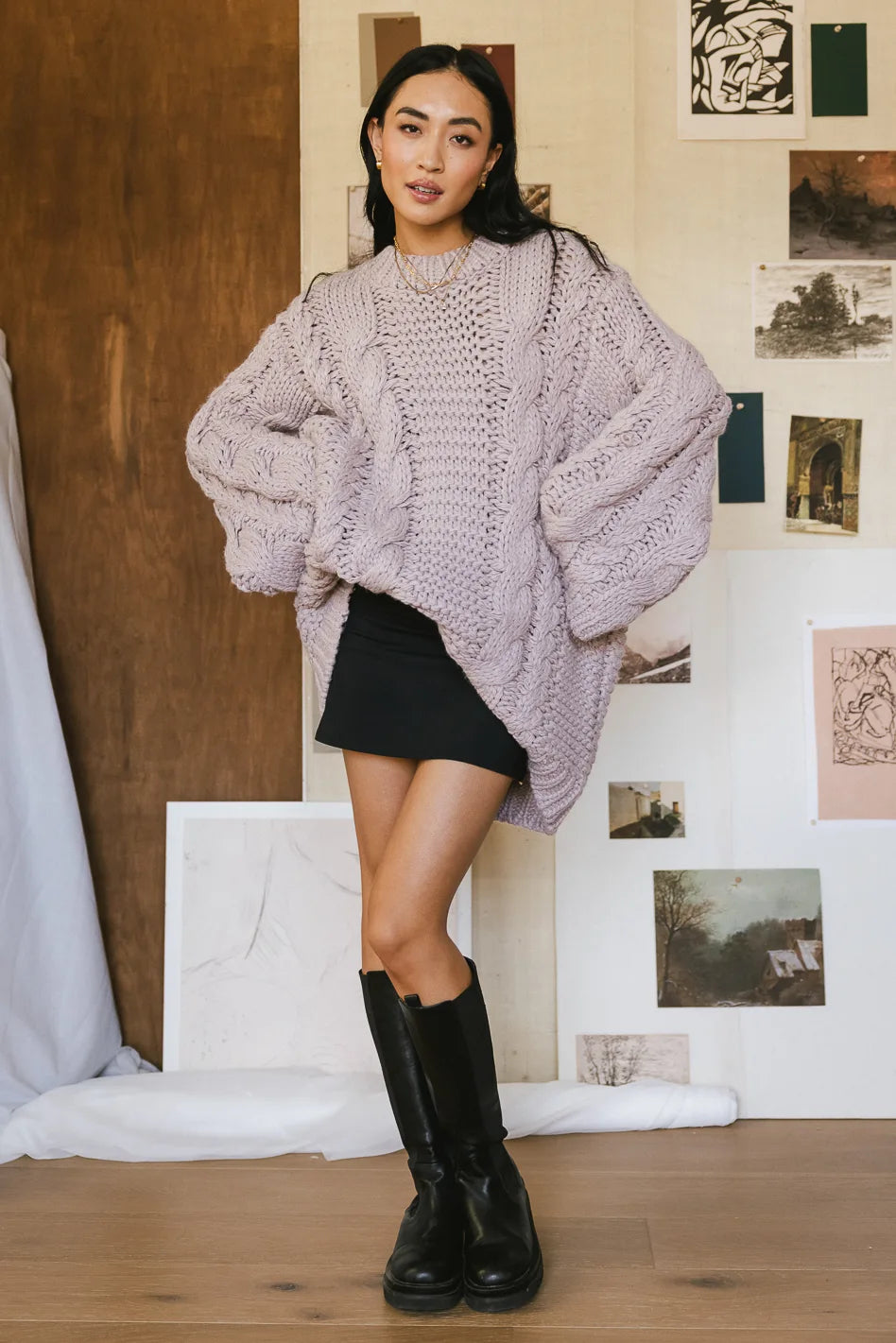 Sleeveless Women's Silk - Trimmed Sweaters for Summer Melanie Oversized Sweater