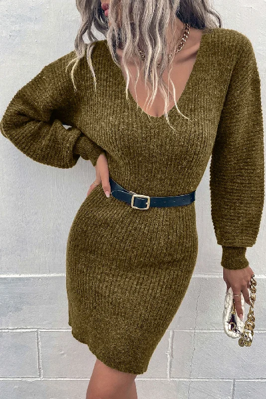 Short Sleeve Women's Cashmere Sweater Dresses in Pastel Hues Ribbed Long Sleeve Sweater Dress Short Sleeve Women's Cashmere Sweater Dresses in Pastel Hues Ribbed Long Sleeve Sweater Dress