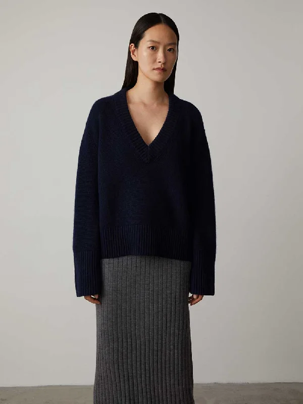 Tie - Front Women's Lambswool Sweaters in Pastel Hues The Aletta Sweater