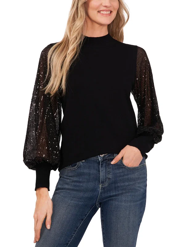 Long - Sleeve Women's Merino Wool Pullovers for Winter Warmth Womens Cotton Sequins Pullover Sweater Long - Sleeve Women's Merino Wool Pullovers for Winter Warmth Womens Cotton Sequins Pullover Sweater