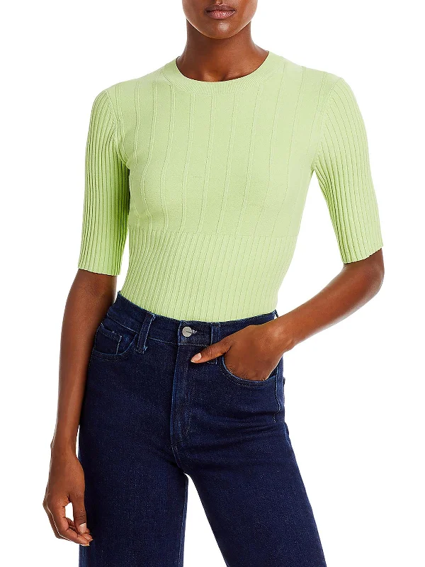 Zip - Up Women's Pullovers with Thumbholes for Outdoor Activities Womens Ribbed Elbow Sleeve Pullover Sweater Zip - Up Women's Pullovers with Thumbholes for Outdoor Activities Womens Ribbed Elbow Sleeve Pullover Sweater