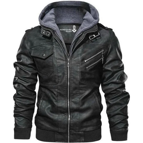 Women's leather leather belt bags with multiple pockets H.D Anarchy Leather Jacket