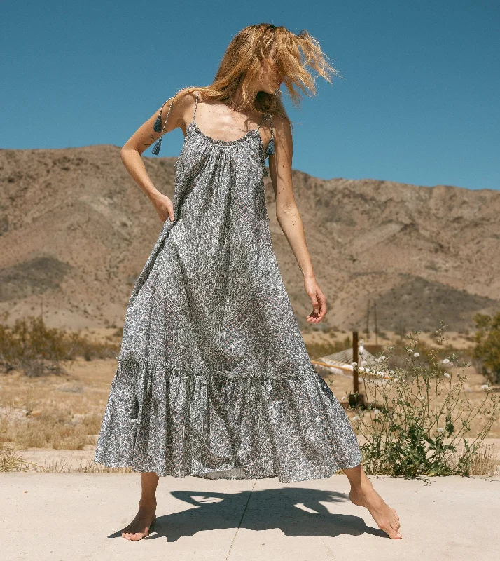 Pleated Women Dress with a Timeless and Elegant Texture Cindy Ankle Dress | Paloma