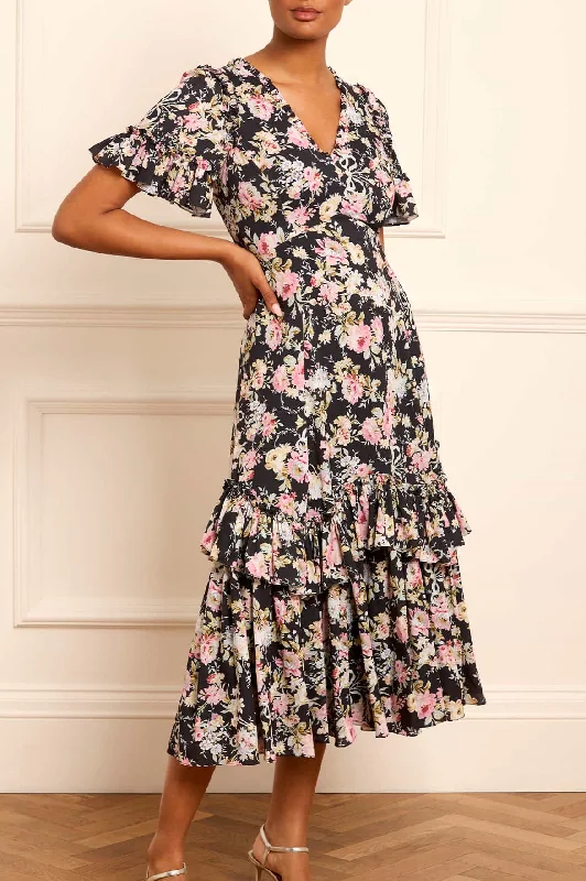 Little Black Women Dress with Sequins for a Glamorous Night Out Enchanted Garden Eva Crepe Ballerina Dress Little Black Women Dress with Sequins for a Glamorous Night Out Enchanted Garden Eva Crepe Ballerina Dress