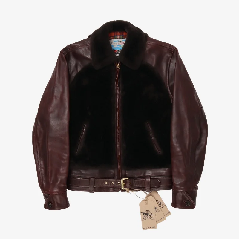 Women's leather leather necklaces with a leather cord Grizzly Bike Leather Jacket