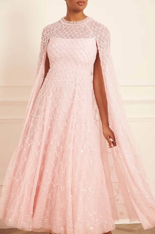 Strapless Women Dress with a Built - in Bra for Comfort and Support Heart Lattice Ankle Gown Strapless Women Dress with a Built - in Bra for Comfort and Support Heart Lattice Ankle Gown