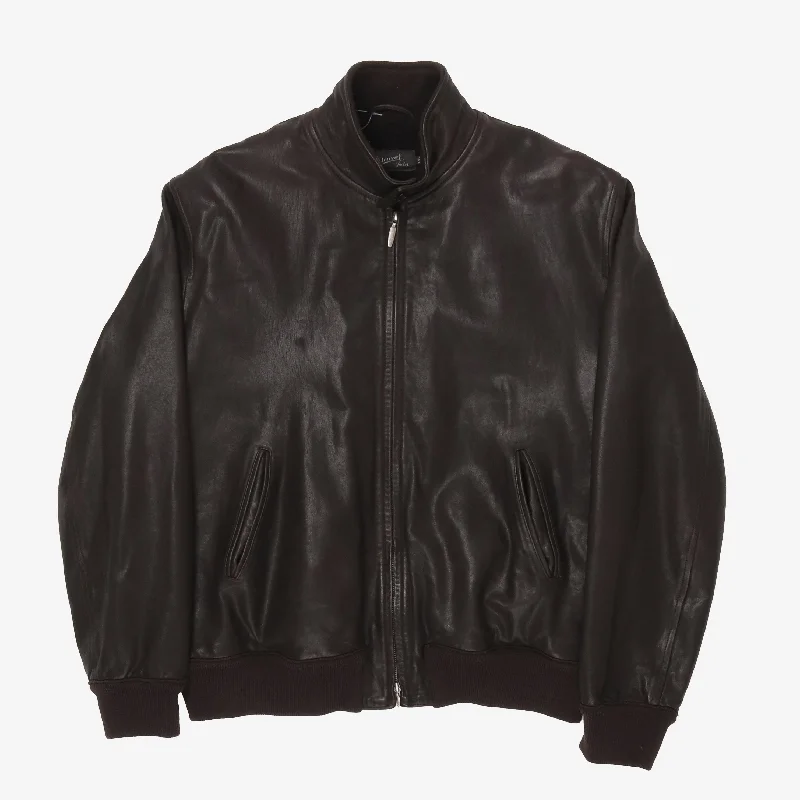 Women's leather leather key holders with a leather loop Leather Bomber Jacket