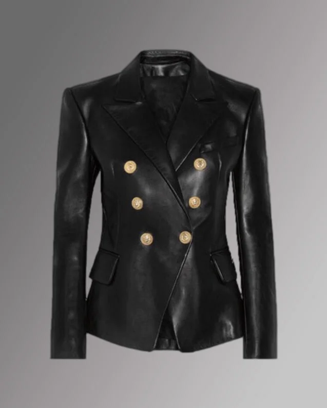 Women's leather reversible jackets Mayfair Vegan Leather Blazer
