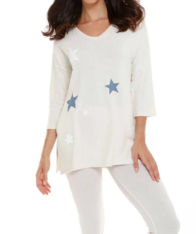 Petite Women's Pullovers with a Fitted Silhouette for a Flattering Look Natasha Kashmira 3/4 Sleeve V-Neck Pullover In Beige Petite Women's Pullovers with a Fitted Silhouette for a Flattering Look Natasha Kashmira 3/4 Sleeve V-Neck Pullover In Beige