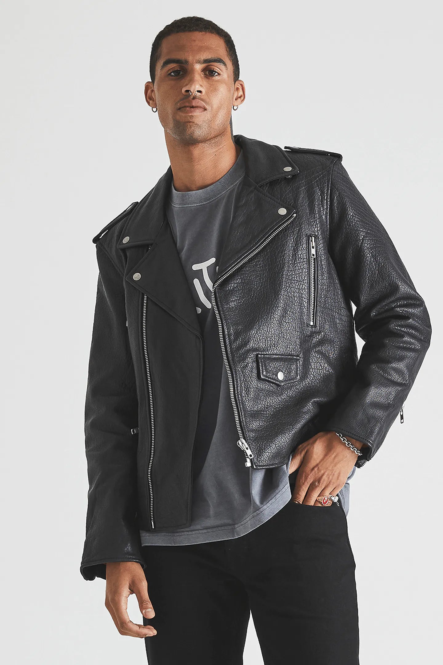 Women's leather leather evening dresses with a backless design Neuw Meyer Biker Black Women's leather leather evening dresses with a backless design Neuw Meyer Biker Black