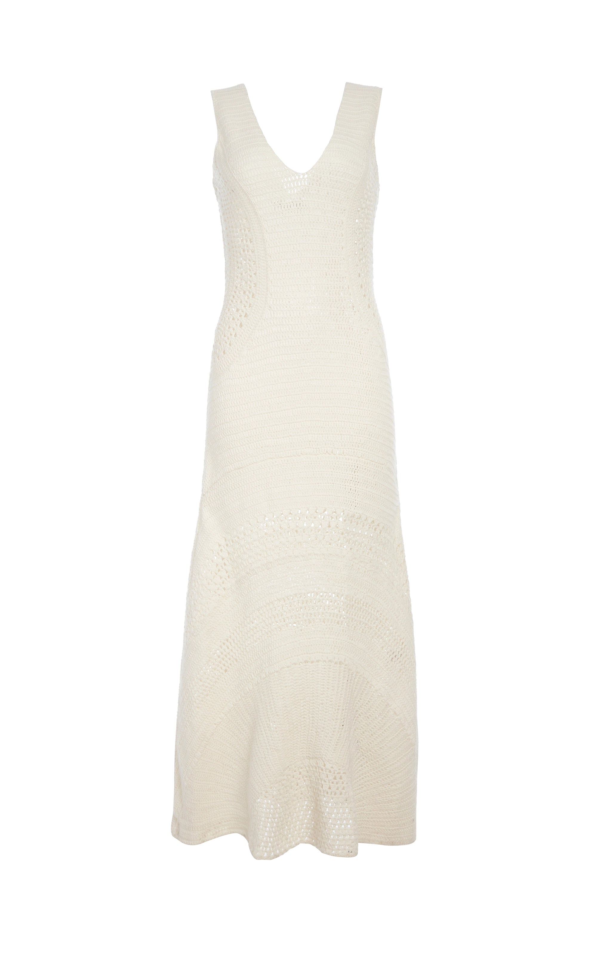 Empire Waist Women Dress to Accentuate the Bust and Conceal the Waist Ocon Crochet Dress in Ivory Wool Cashmere Empire Waist Women Dress to Accentuate the Bust and Conceal the Waist Ocon Crochet Dress in Ivory Wool Cashmere