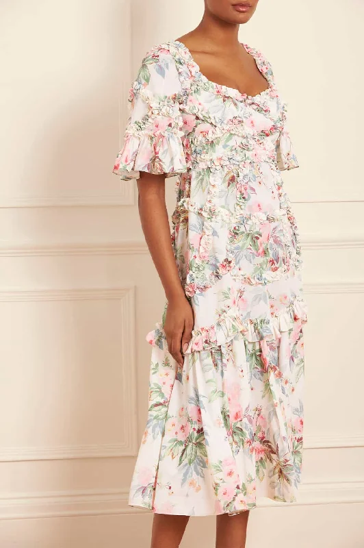 Halter Neck Women Dress to Show Off the Shoulders and Neckline Paradise Garden Alice Crepe Ballerina Dress Halter Neck Women Dress to Show Off the Shoulders and Neckline Paradise Garden Alice Crepe Ballerina Dress