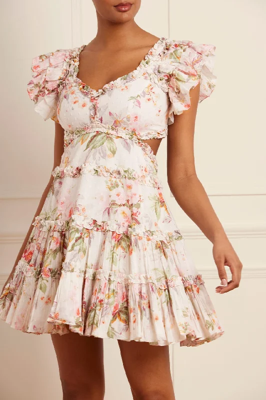 Mini Women Dress with a Short Hem for a Young and Trendy Style Paradise Garden Cotton Backless Micro Mini Dress Mini Women Dress with a Short Hem for a Young and Trendy Style Paradise Garden Cotton Backless Micro Mini Dress