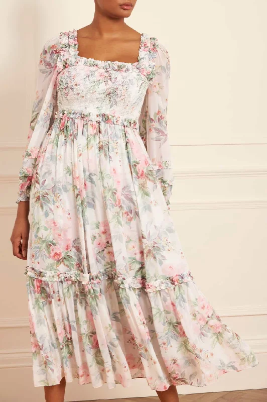 Strapless Women Dress with a Built - in Bra for Comfort and Support Paradise Garden Maria Chiffon Ankle Gown Strapless Women Dress with a Built - in Bra for Comfort and Support Paradise Garden Maria Chiffon Ankle Gown