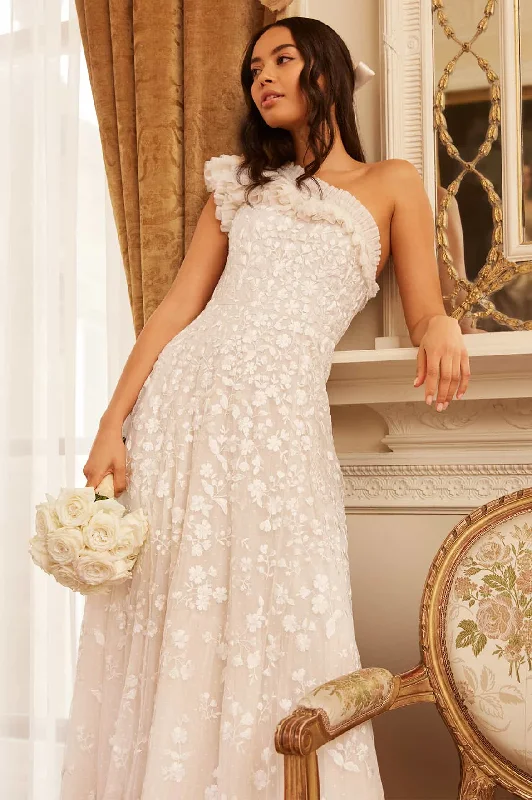 Ball Gown Women Dress with a Full Skirt for a Princess - like Look Posy Pirouette One-Shoulder Ankle Gown Ball Gown Women Dress with a Full Skirt for a Princess - like Look Posy Pirouette One-Shoulder Ankle Gown