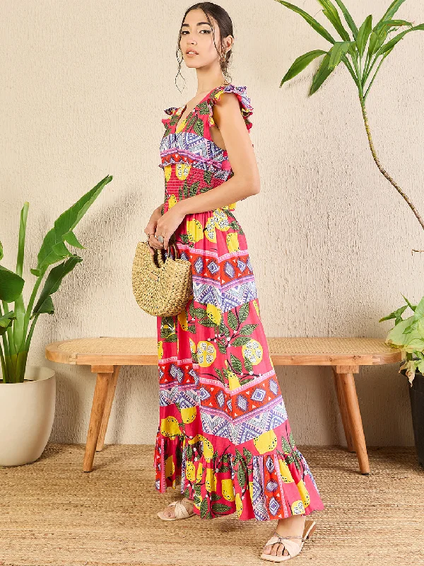 Strapless Women Dress with a Built - in Bra for Comfort and Support Printed Cotton Tiered Dress Strapless Women Dress with a Built - in Bra for Comfort and Support Printed Cotton Tiered Dress