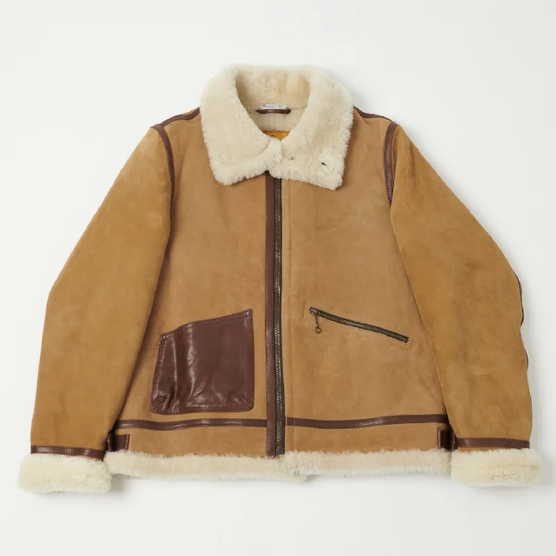 Women's leather leather phone cases with a wallet compartment Shangri-La Heritage 'Aviatore' B-3 Shearling Flight Jacket - Sabbia Women's leather leather phone cases with a wallet compartment Shangri-La Heritage 'Aviatore' B-3 Shearling Flight Jacket - Sabbia