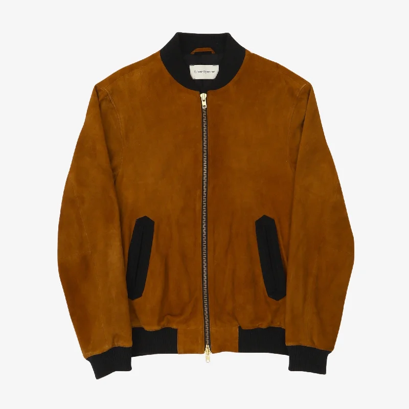 Women's leather leather belts with a woven leather texture Suede Bermondsey Bomber Jacket Women's leather leather belts with a woven leather texture Suede Bermondsey Bomber Jacket