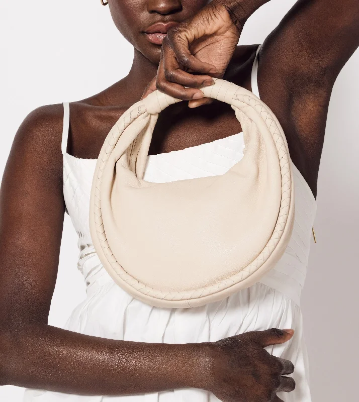 Long - Sleeve Women Dress in Velvet for a Luxurious Winter Look Tamar Mini Hobo Bag | Ivory