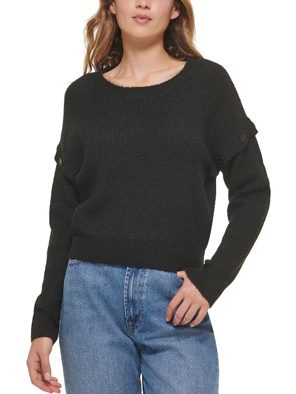 Striped Women's Pullovers in a Breton Style for Nautical Vibes Womens Drop Shoulder Crewneck Pullover Sweater Striped Women's Pullovers in a Breton Style for Nautical Vibes Womens Drop Shoulder Crewneck Pullover Sweater