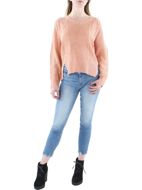 Thermal Women's Pullovers in Dark Colors for Cold Weather Womens Knit V Neck Pullover Sweater Thermal Women's Pullovers in Dark Colors for Cold Weather Womens Knit V Neck Pullover Sweater