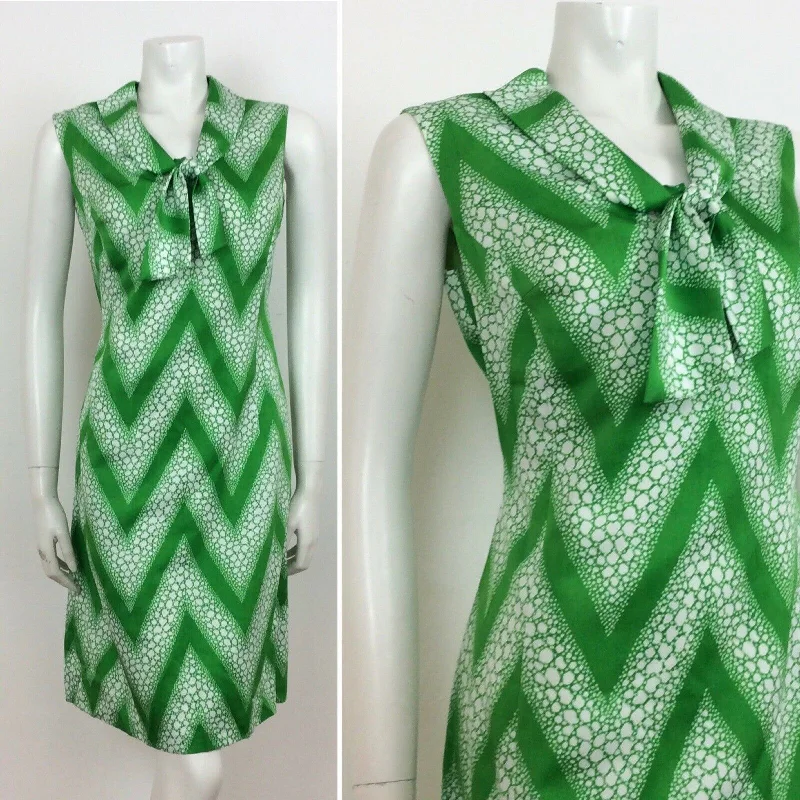 Wrap - Style Women Dress with Adjustable Fit for All Body Types Wrap - Style Women Dress with Adjustable Fit for All Body Types 70S VINTAGE APPLE GREEN WHITE CHEVRON PUSSYBOW NECK DRESS 12 14 Wrap - Style Women Dress with Adjustable Fit for All Body Types Wrap - Style Women Dress with Adjustable Fit for All Body Types 70S VINTAGE APPLE GREEN WHITE CHEVRON PUSSYBOW NECK DRESS 12 14