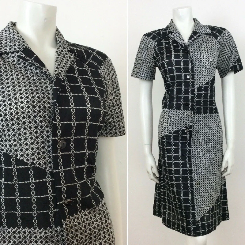 Sheath Women Dress with a Tailored Fit for a Professional Look Sheath Women Dress with a Tailored Fit for a Professional Look 70S VINTAGE BLACK WHITE CHAIN LINK CHECK PATTERN MIDI DRESS 12 Sheath Women Dress with a Tailored Fit for a Professional Look Sheath Women Dress with a Tailored Fit for a Professional Look 70S VINTAGE BLACK WHITE CHAIN LINK CHECK PATTERN MIDI DRESS 12
