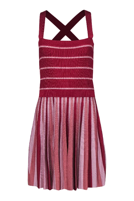 Empire Waist Women Dress to Accentuate the Bust and Conceal the Waist Empire Waist Women Dress to Accentuate the Bust and Conceal the Waist Alexis - Red & Pink Striped Ribbed Knit Midi Dress Sz L Empire Waist Women Dress to Accentuate the Bust and Conceal the Waist Empire Waist Women Dress to Accentuate the Bust and Conceal the Waist Alexis - Red & Pink Striped Ribbed Knit Midi Dress Sz L