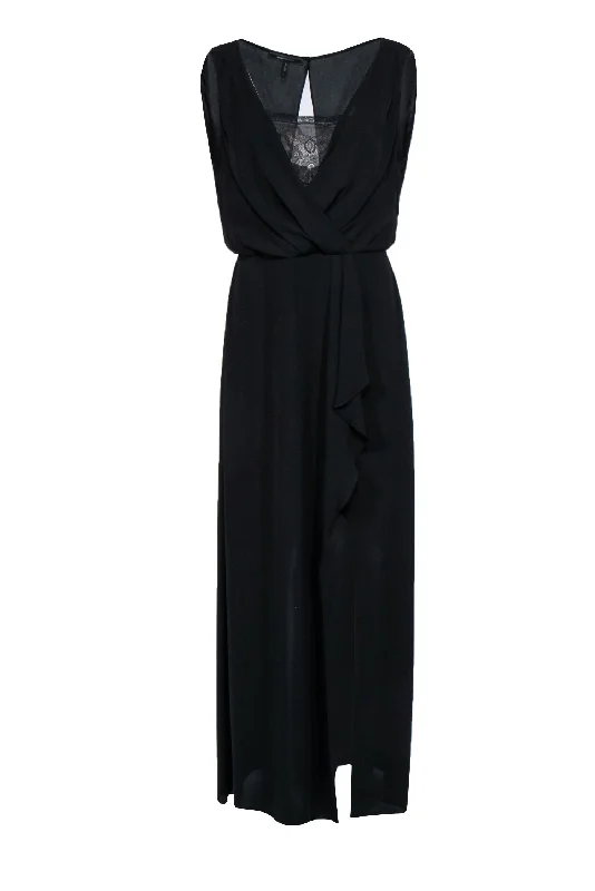 Maxi Women Dress with Floral Print for a Bohemian Vibe Maxi Women Dress with Floral Print for a Bohemian Vibe BCBG Max Azria - Black Draped Lace Bodice Gown w/ Slit Sz 10 Maxi Women Dress with Floral Print for a Bohemian Vibe Maxi Women Dress with Floral Print for a Bohemian Vibe BCBG Max Azria - Black Draped Lace Bodice Gown w/ Slit Sz 10
