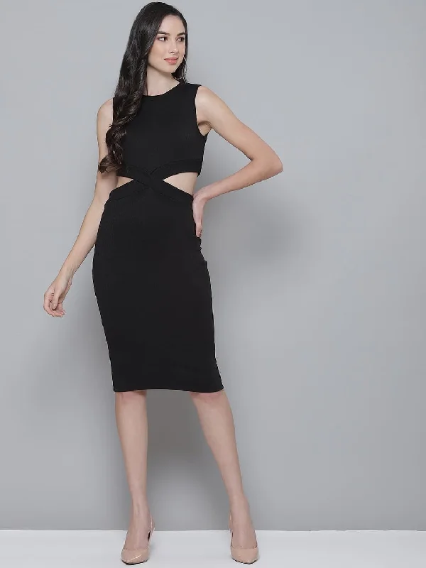Long - Sleeve Women Dress in Velvet for a Luxurious Winter Look Long - Sleeve Women Dress in Velvet for a Luxurious Winter Look Black Rib Side Cut-Out Bodycon Dress Long - Sleeve Women Dress in Velvet for a Luxurious Winter Look Long - Sleeve Women Dress in Velvet for a Luxurious Winter Look Black Rib Side Cut-Out Bodycon Dress