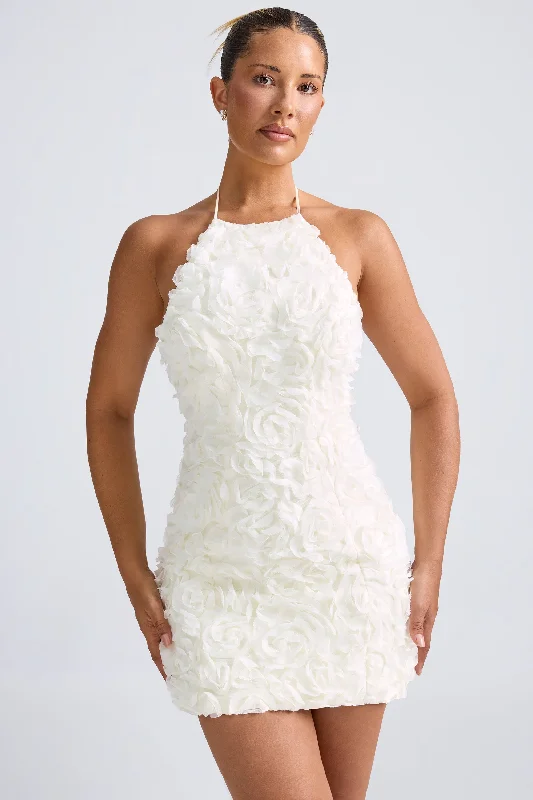 Sleeveless Women Dress in Bright Colors for Summer Parties Sleeveless Women Dress in Bright Colors for Summer Parties Floral-Appliqué Halterneck A-Line Mini Dress in White Sleeveless Women Dress in Bright Colors for Summer Parties Sleeveless Women Dress in Bright Colors for Summer Parties Floral-Appliqué Halterneck A-Line Mini Dress in White