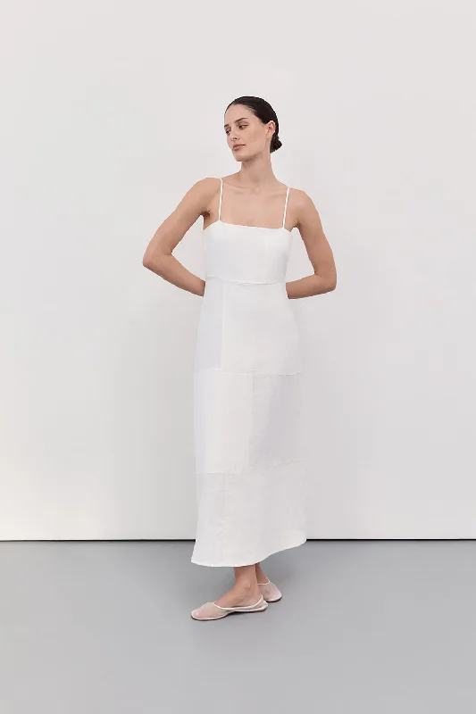 Plus Size Women Dress with a Flattering A - Line Cut for Comfort and Style Plus Size Women Dress with a Flattering A - Line Cut for Comfort and Style CATIE WHITE PATCHWORK MIDI DRESS Plus Size Women Dress with a Flattering A - Line Cut for Comfort and Style Plus Size Women Dress with a Flattering A - Line Cut for Comfort and Style CATIE WHITE PATCHWORK MIDI DRESS