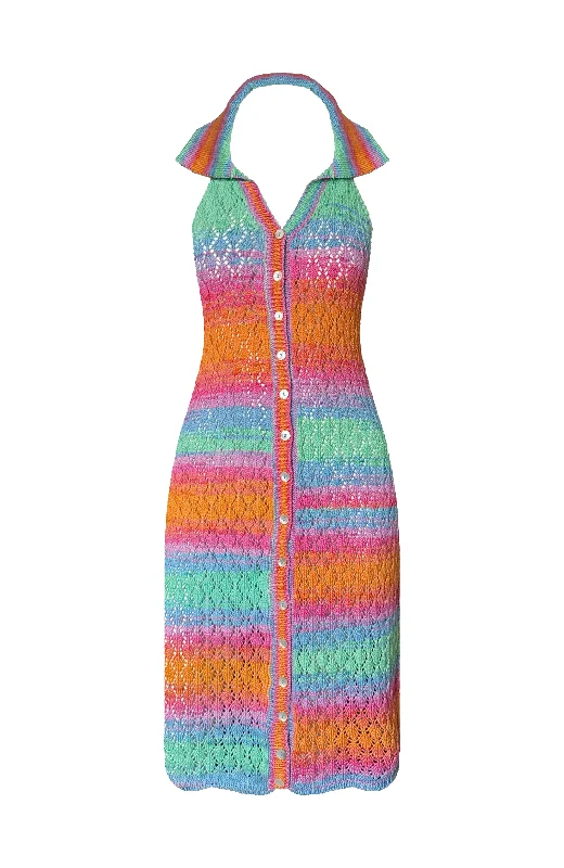 Sleeveless Women Dress in Bright Colors for Summer Parties Sleeveless Women Dress in Bright Colors for Summer Parties Cielo Multicolor Knitted Dress Sleeveless Women Dress in Bright Colors for Summer Parties Sleeveless Women Dress in Bright Colors for Summer Parties Cielo Multicolor Knitted Dress