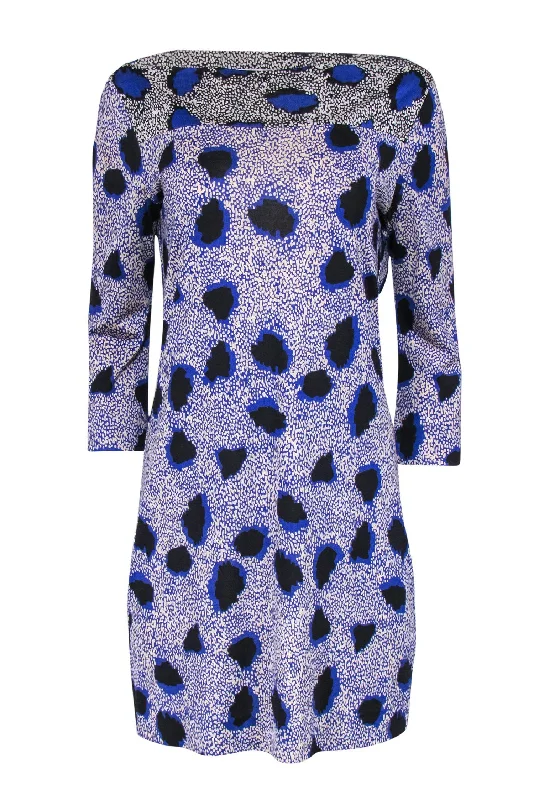 Shift Women Dress with a Simple and Classic Design for Everyday Wear Shift Women Dress with a Simple and Classic Design for Everyday Wear Diane von Furstenberg - Blue & Cream Printed Boat Neck Silk Shift Dress Sz 10 Shift Women Dress with a Simple and Classic Design for Everyday Wear Shift Women Dress with a Simple and Classic Design for Everyday Wear Diane von Furstenberg - Blue & Cream Printed Boat Neck Silk Shift Dress Sz 10
