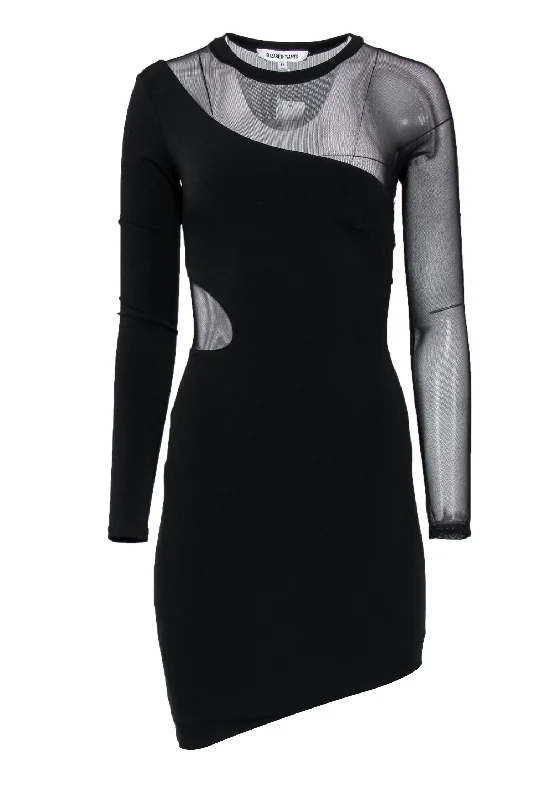 Backless Women Dress for a Sexy and Alluring Look at Evening Events Backless Women Dress for a Sexy and Alluring Look at Evening Events Elizabeth & James - Black Mesh Sleeve Bodycon Dress w/ Cutouts Sz XS Backless Women Dress for a Sexy and Alluring Look at Evening Events Backless Women Dress for a Sexy and Alluring Look at Evening Events Elizabeth & James - Black Mesh Sleeve Bodycon Dress w/ Cutouts Sz XS