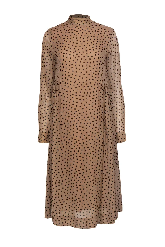 Empire Waist Women Dress to Accentuate the Bust and Conceal the Waist Empire Waist Women Dress to Accentuate the Bust and Conceal the Waist Ganni - Tan & Black Polka Dot Long Sleeve Midi Dress Sz 4 Empire Waist Women Dress to Accentuate the Bust and Conceal the Waist Empire Waist Women Dress to Accentuate the Bust and Conceal the Waist Ganni - Tan & Black Polka Dot Long Sleeve Midi Dress Sz 4