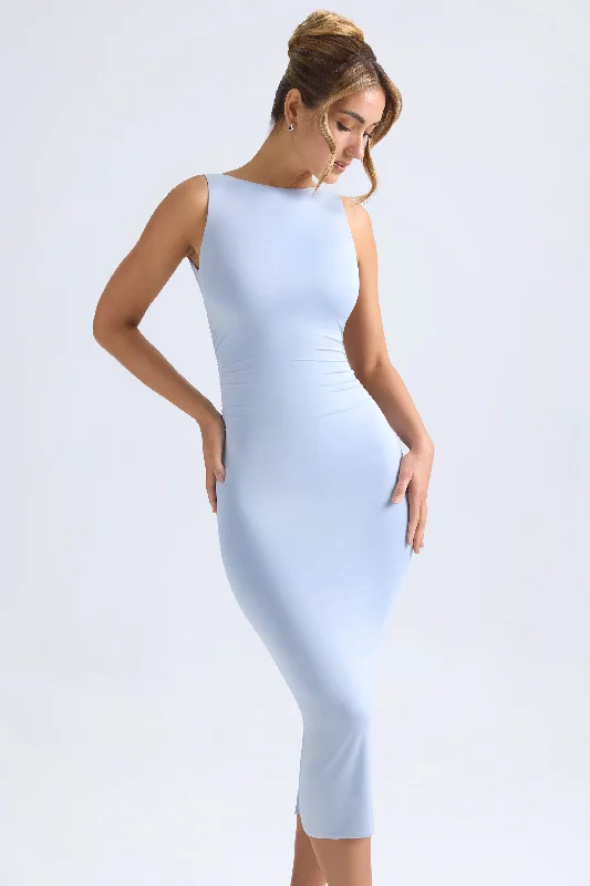 Plus Size Women Dress with a Flattering A - Line Cut for Comfort and Style Plus Size Women Dress with a Flattering A - Line Cut for Comfort and Style Ruched Open-Back Midaxi Dress in Light Blue Plus Size Women Dress with a Flattering A - Line Cut for Comfort and Style Plus Size Women Dress with a Flattering A - Line Cut for Comfort and Style Ruched Open-Back Midaxi Dress in Light Blue