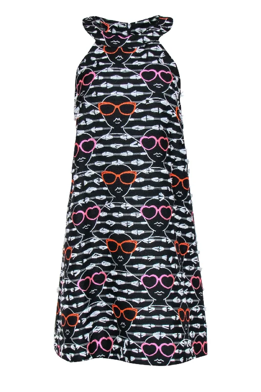 Printed Abstract Women Dress for a Modern and Artistic Appeal Printed Abstract Women Dress for a Modern and Artistic Appeal Hutch - Black & White Striped & Sunglasses Woman Print Shift Dress Sz M Printed Abstract Women Dress for a Modern and Artistic Appeal Printed Abstract Women Dress for a Modern and Artistic Appeal Hutch - Black & White Striped & Sunglasses Woman Print Shift Dress Sz M