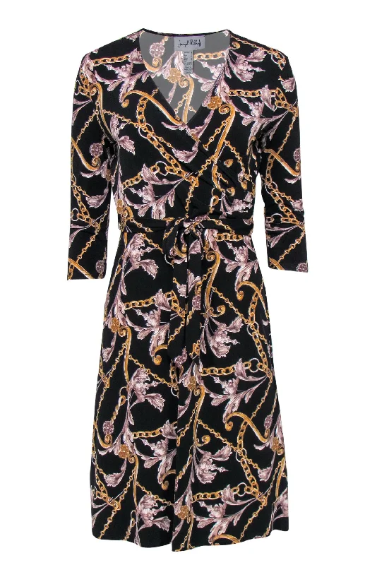 Maxi Women Dress with Floral Print for a Bohemian Vibe Maxi Women Dress with Floral Print for a Bohemian Vibe Joseph Ribkoff - Black Chain Printed Faux Wrap Dress Sz 4 Maxi Women Dress with Floral Print for a Bohemian Vibe Maxi Women Dress with Floral Print for a Bohemian Vibe Joseph Ribkoff - Black Chain Printed Faux Wrap Dress Sz 4