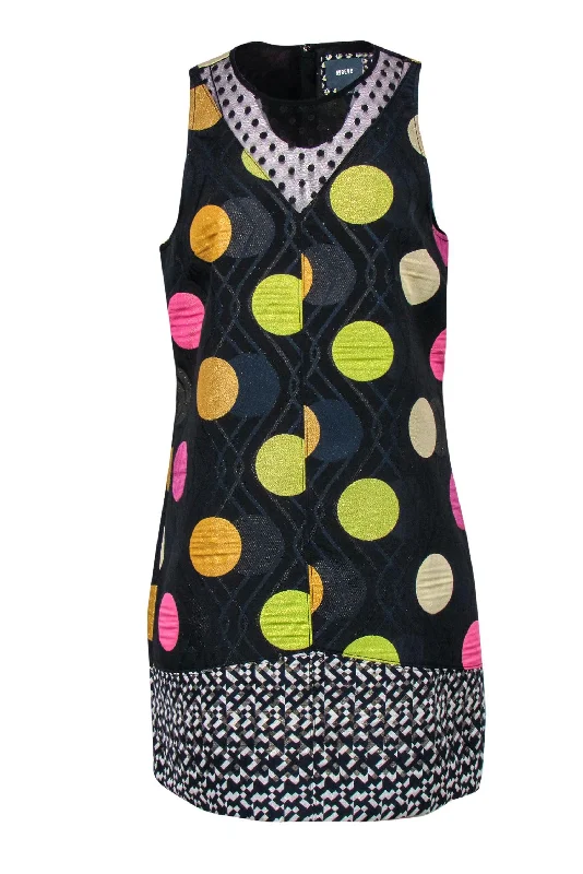 Strapless Women Dress with a Built - in Bra for Comfort and Support Strapless Women Dress with a Built - in Bra for Comfort and Support Maeve - Black Metallic Polka Dot Shift Dress w/ Mesh Sz M Strapless Women Dress with a Built - in Bra for Comfort and Support Strapless Women Dress with a Built - in Bra for Comfort and Support Maeve - Black Metallic Polka Dot Shift Dress w/ Mesh Sz M