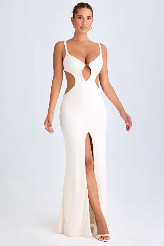 Plus Size Women Dress with a Flattering A - Line Cut for Comfort and Style Plus Size Women Dress with a Flattering A - Line Cut for Comfort and Style Ruffle-Appliqué Cut-Out Maxi Dress in White Plus Size Women Dress with a Flattering A - Line Cut for Comfort and Style Plus Size Women Dress with a Flattering A - Line Cut for Comfort and Style Ruffle-Appliqué Cut-Out Maxi Dress in White