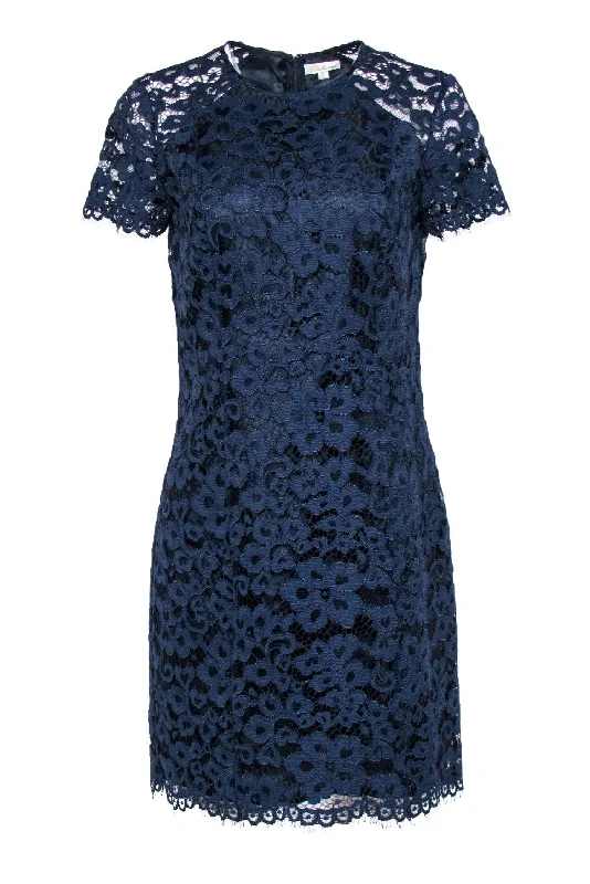 Lace - Embellished Women Dress for an Elegant and Sophisticated Appearance Lace - Embellished Women Dress for an Elegant and Sophisticated Appearance Shoshanna - Navy Floral Lace Short Sleeve Shift Dress Sz 6 Lace - Embellished Women Dress for an Elegant and Sophisticated Appearance Lace - Embellished Women Dress for an Elegant and Sophisticated Appearance Shoshanna - Navy Floral Lace Short Sleeve Shift Dress Sz 6